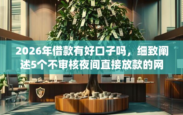 2026年借款有好口子吗，细致阐述5个不审核夜间直接放款的网贷app