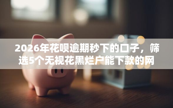 2026年花呗逾期秒下的口子，筛选5个无视花黑烂户能下款的网贷