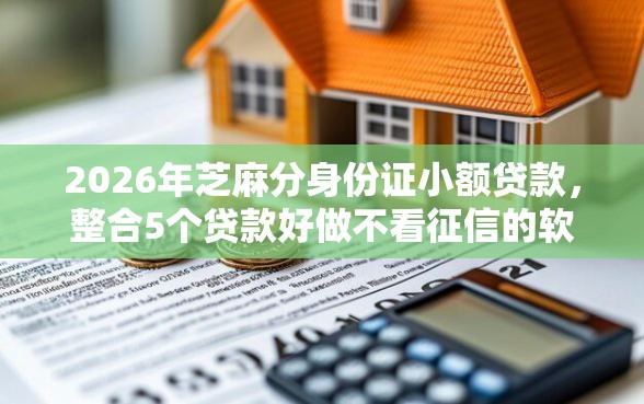 2026年芝麻分身份证小额贷款，整合5个贷款好做不看征信的软件