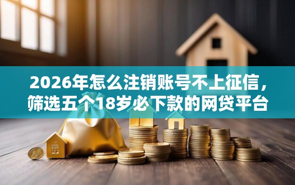 2026年怎么注销账号不上征信，筛选五个18岁必下款的网贷平台