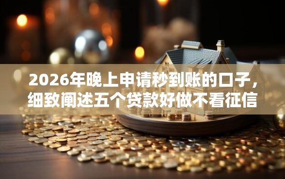 2026年晚上申请秒到账的口子，细致阐述五个贷款好做不看征信的平台