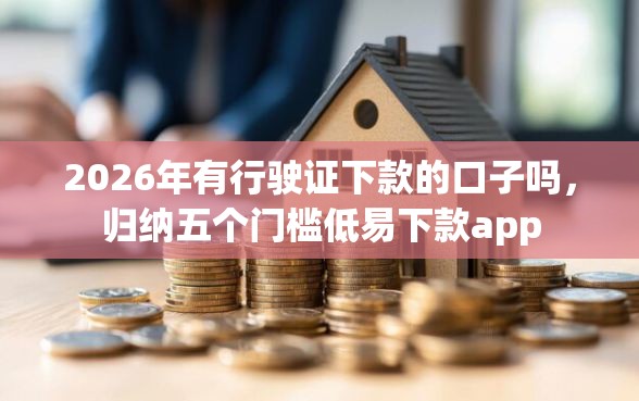 2026年有行驶证下款的口子吗，归纳五个门槛低易下款app