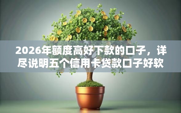 2026年额度高好下款的口子，详尽说明五个信用卡贷款口子好软件