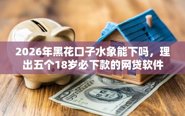 2026年黑花口子水象能下吗，理出五个18岁必下款的网贷软件