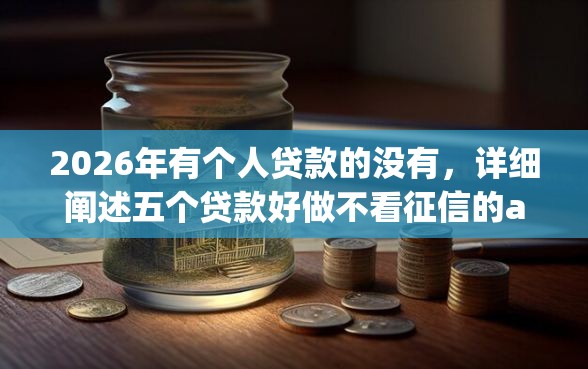 2026年有个人贷款的没有，详细阐述五个贷款好做不看征信的app
