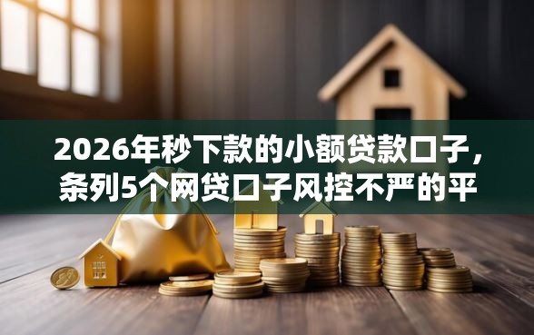 2026年秒下款的小额贷款口子，条列5个网贷口子风控不严的平台