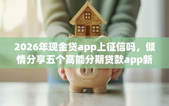 2026年现金贷app上征信吗，倾情分享五个高能分期贷款app新秀