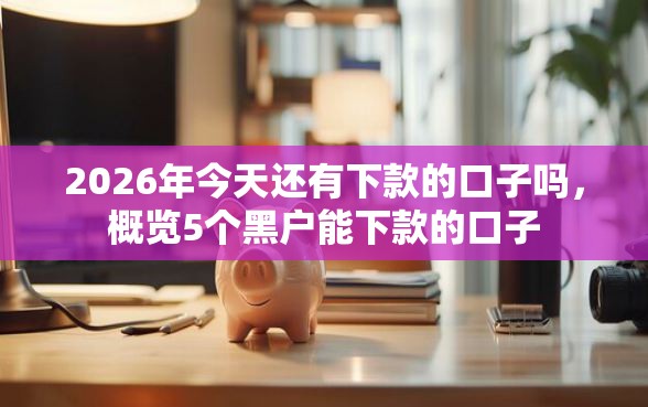 2026年今天还有下款的口子吗，概览5个黑户能下款的口子