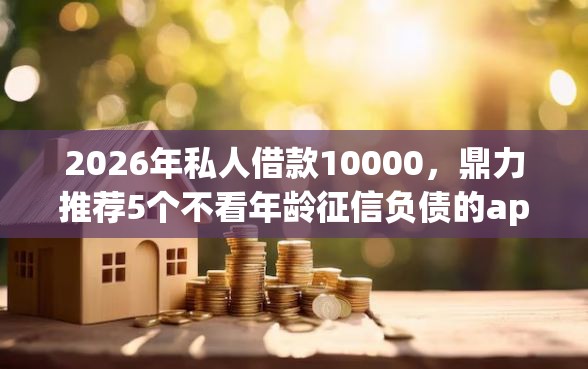 2026年私人借款10000，鼎力推荐5个不看年龄征信负债的app