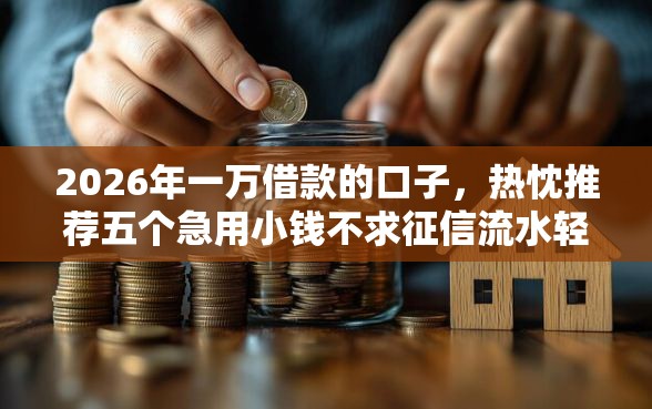 2026年一万借款的口子，热忱推荐五个急用小钱不求征信流水轻松贷的软件