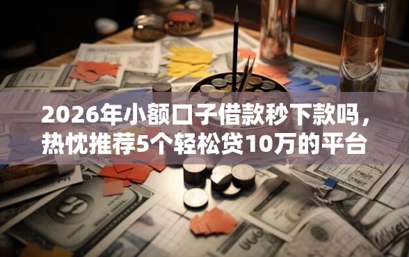 2026年小额口子借款秒下款吗，热忱推荐5个轻松贷10万的平台