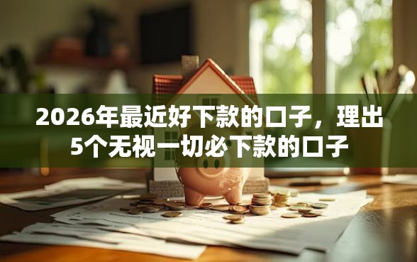 2026年最近好下款的口子，理出5个无视一切必下款的口子