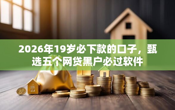 2026年19岁必下款的口子，甄选五个网贷黑户必过软件
