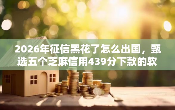 2026年征信黑花了怎么出国,甄选五个芝麻信用439分下款的软件 2026年征信黑花了怎么出国,甄选五个芝麻信用439分下款的软件