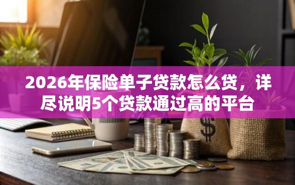 2026年保险单子贷款怎么贷，详尽说明5个贷款通过高的平台