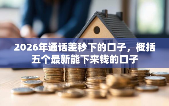 2026年通话差秒下的口子，概括五个最新能下来钱的口子