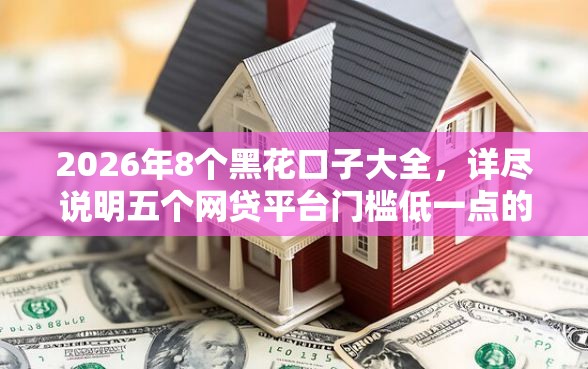2026年8个黑花口子大全，详尽说明五个网贷平台门槛低一点的口子