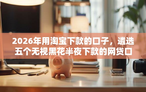 2026年用淘宝下款的口子，遴选五个无视黑花半夜下款的网贷口子