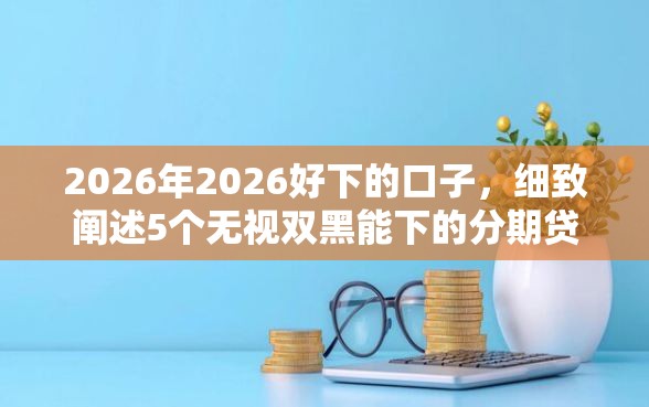 2026年2026好下的口子，细致阐述5个无视双黑能下的分期贷