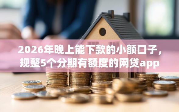 2026年晚上能下款的小额口子，规整5个分期有额度的网贷app