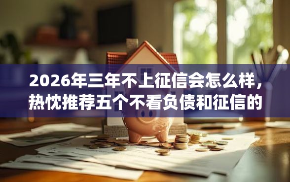 2026年三年不上征信会怎么样,热忱推荐五个不看负债和征信的app 2026年三年不上征信会怎么样,热忱推荐五个不看负债和征信的app