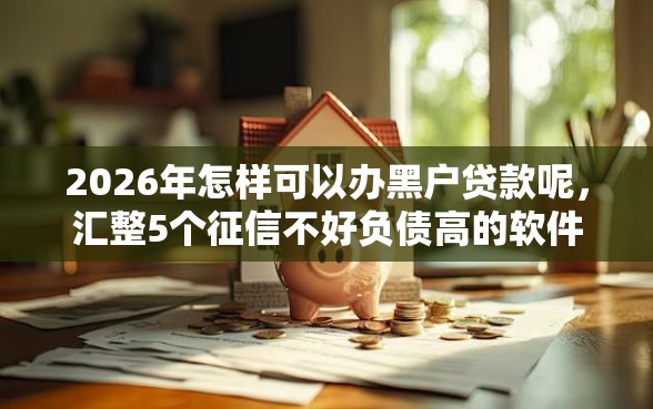 2026年怎样可以办黑户贷款呢，汇整5个征信不好负债高的软件