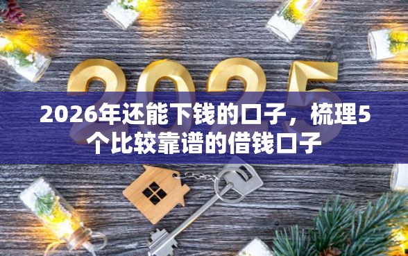 2026年还能下钱的口子，梳理5个比较靠谱的借钱口子