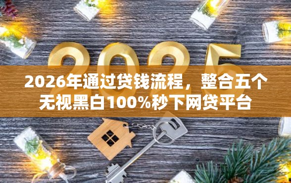 2026年通过贷钱流程，整合五个无视黑白100%秒下网贷平台