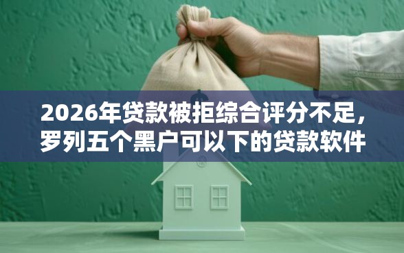 2026年贷款被拒综合评分不足，罗列五个黑户可以下的贷款软件