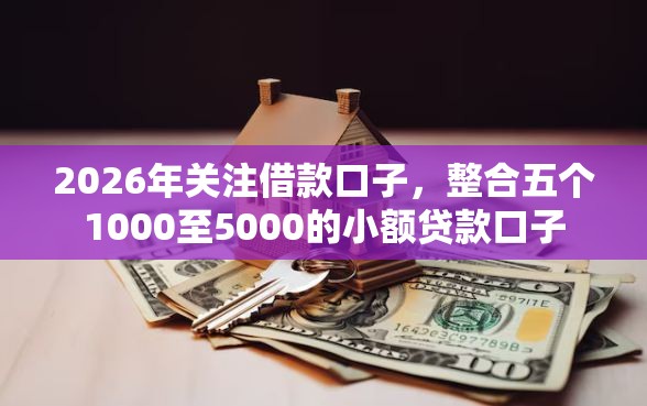 2026年关注借款口子，整合五个1000至5000的小额贷款口子