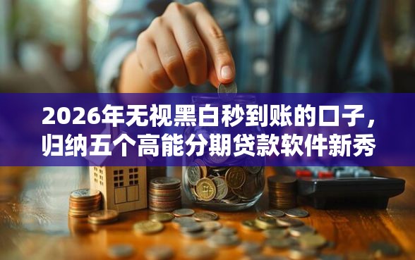 2026年无视黑白秒到账的口子，归纳五个高能分期贷款软件新秀