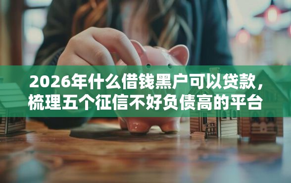 2026年什么借钱黑户可以贷款，梳理五个征信不好负债高的平台