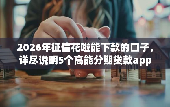 2026年征信花啦能下款的口子，详尽说明5个高能分期贷款app新秀
