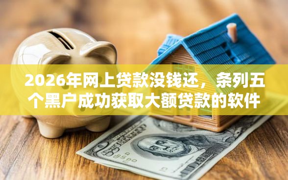 2026年网上贷款没钱还，条列五个黑户成功获取大额贷款的软件