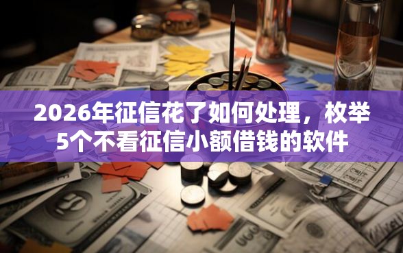 2026年征信花了如何处理，枚举5个不看征信小额借钱的软件