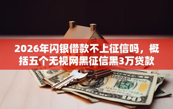 2026年闪银借款不上征信吗，概括五个无视网黑征信黑3万贷款