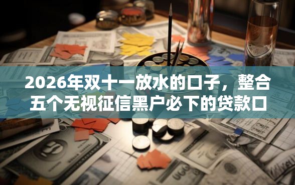 2026年双十一放水的口子，整合五个无视征信黑户必下的贷款口子