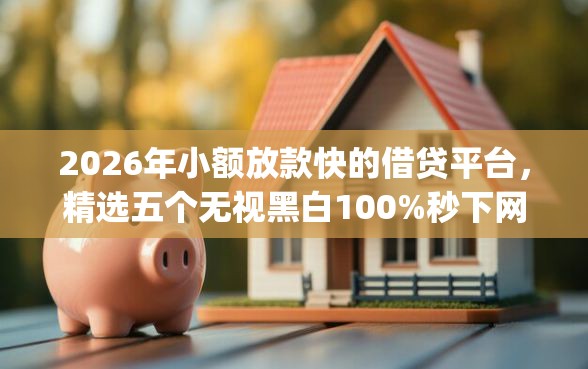 2026年小额放款快的借贷平台，精选五个无视黑白100%秒下网贷app