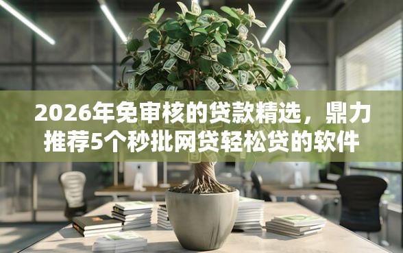 2026年免审核的贷款精选，鼎力推荐5个秒批网贷轻松贷的软件