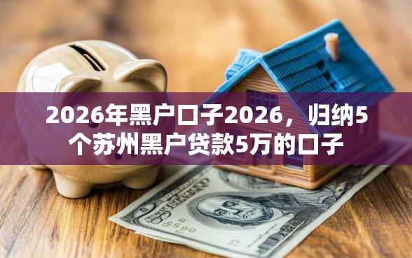 2026年黑户口子2026，归纳5个苏州黑户贷款5万的口子