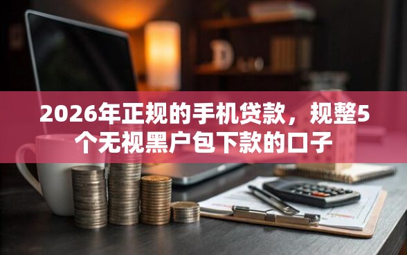 2026年正规的手机贷款，规整5个无视黑户包下款的口子