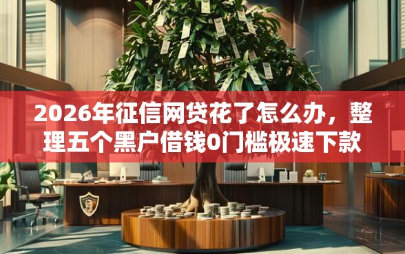 2026年征信网贷花了怎么办，整理五个黑户借钱0门槛极速下款平台