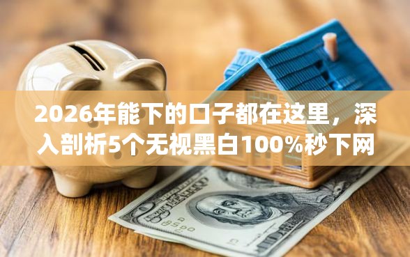 2026年能下的口子都在这里，深入剖析5个无视黑白100%秒下网贷app