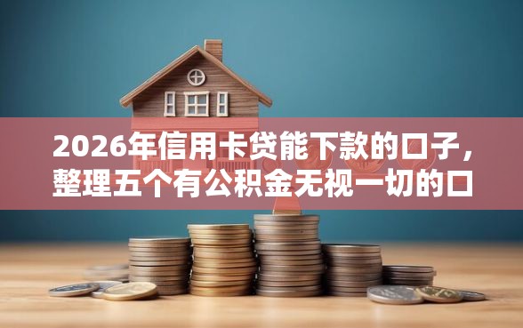 2026年信用卡贷能下款的口子，整理五个有公积金无视一切的口子