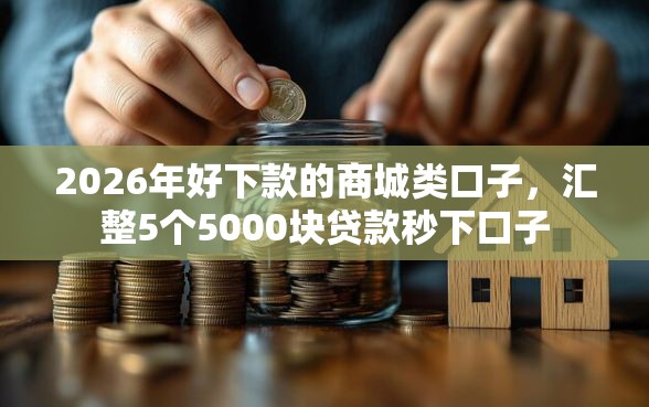 2026年好下款的商城类口子，汇整5个5000块贷款秒下口子