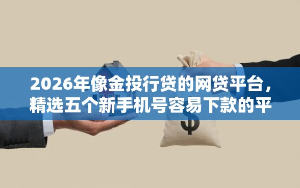 2026年像金投行贷的网贷平台，精选五个新手机号容易下款的平台