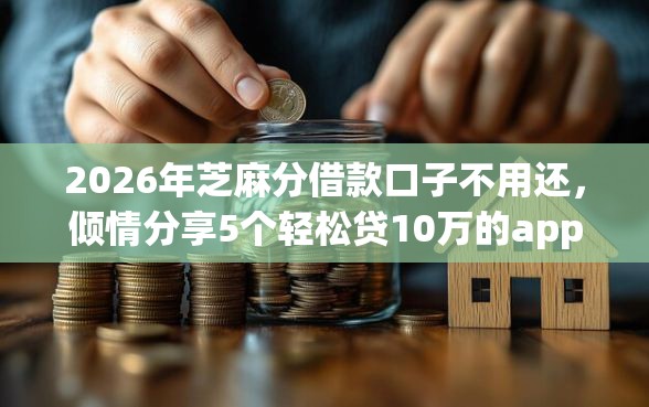 2026年芝麻分借款口子不用还，倾情分享5个轻松贷10万的app