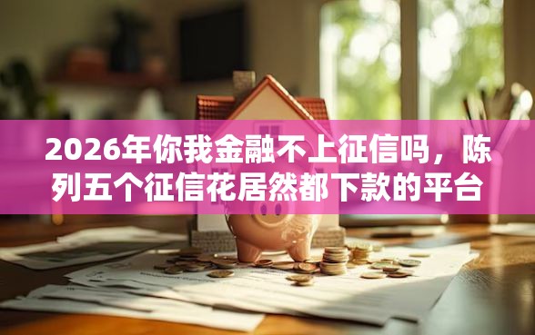 2026年你我金融不上征信吗，陈列五个征信花居然都下款的平台