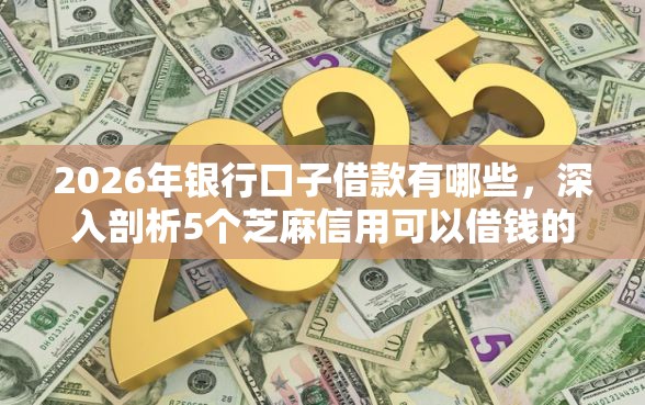 2026年银行口子借款有哪些，深入剖析5个芝麻信用可以借钱的口子