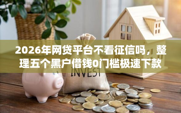 2026年网贷平台不看征信吗，整理五个黑户借钱0门槛极速下款app